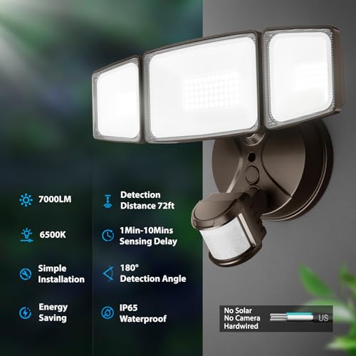 75W LED Flood Light Motion Sensor Outdoor
