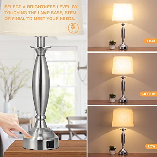Bedroom Lamps for Nightstand (2 Count)