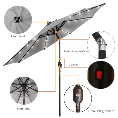 9 ft Solar Umbrella (32 Count)