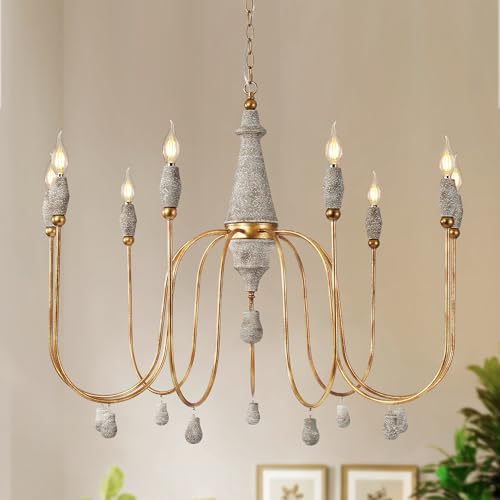 38.5" Large Farmhouse Chandeliers for Dining Room