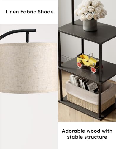 Floor Lamp with Table 2 (Black)