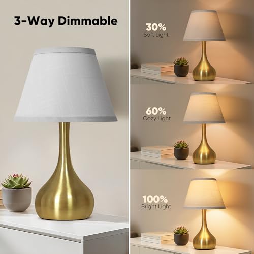 Touch Table Lamp for Bedroom Set of 2 (2 Count)