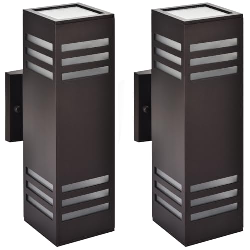 Dusk to Dawn Outdoor Wall Sconce (2 Count)