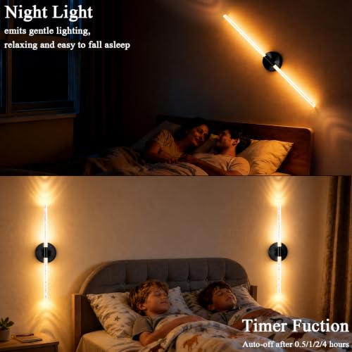 10000mAh Battery Operated Wall Sconce Lights Set of 2 (2 Count)
