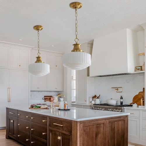 Milk Glass Pendant Light