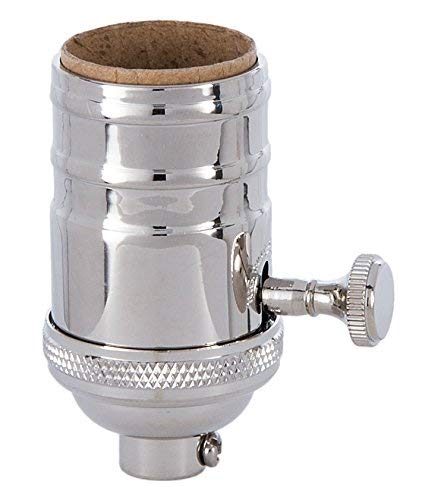 Heavy Turned Brass Socket with Brass Knob