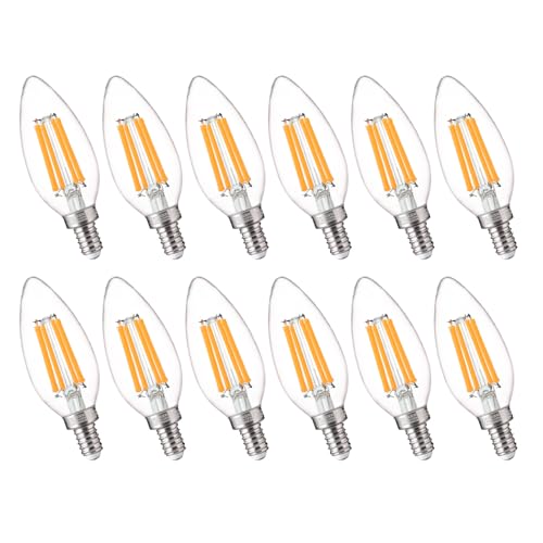 100W Equivalent LED Candelabra Bulbs (12 Count)