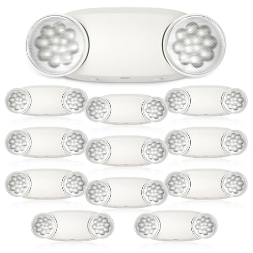 12 Pack Emergency Lights for Business (12 Count)