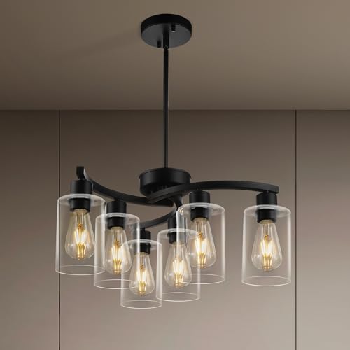 6 Light Modern Farmhouse Chandelier