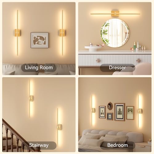 Battery Operated Wall Sconces Set of 2 (2 Count)
