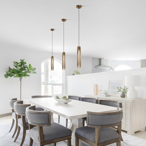 Lighting Mid Century Modern Pendant Light Fixture Crystal Long Kitchen Pendant Lighting Over Island Contemporary Amber Glass Ceiling Pendant Lamp for Dining Room