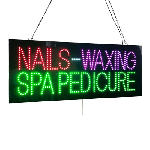 Nails Waxing Spa Pedicure Sign