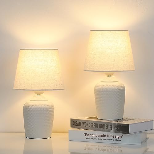 11.8’’ Small Table Lamps Set of 2 for Bedroom Kid’s Room (2 Count)