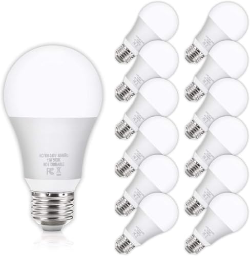 LED Light Bulbs 100W Equivalent 1100 Lumens (12 Count)
