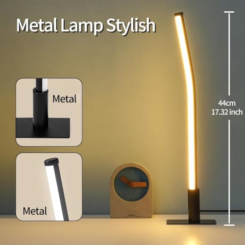 Slim Metal Table Lamp Bedside Lamp Set of 2 (2 Count)