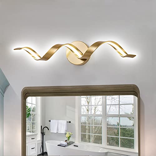 Dimmable Gold Bathroom Light Fixtures