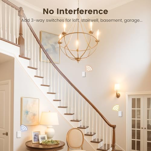 3 Way Wireless Light Switch and Receiver Kit