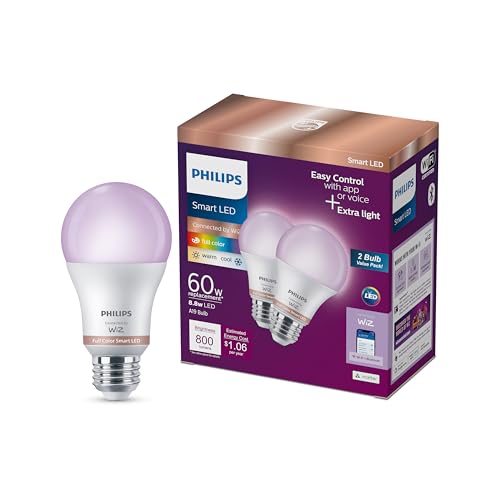 Smart Lighting Connected Light Bulbs (2 Count)