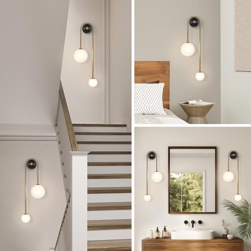 Globe Glass Wall Sconce (2 Count)