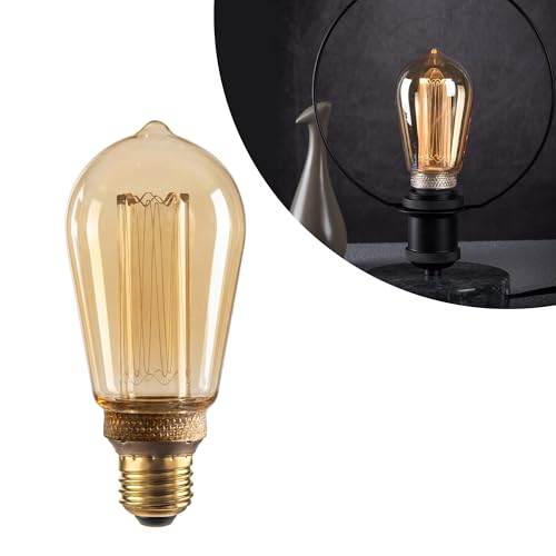 Vintage Edison Light Bulb Decorative Dimmable LED Bulb Amber ST64