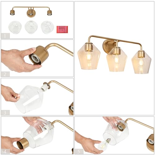 Gold Bathroom Light Fixtures
