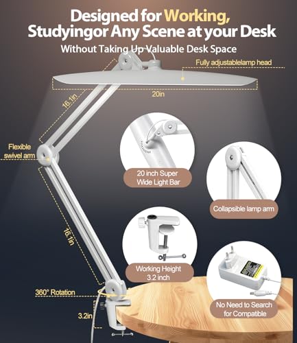 Led Desk Lamp with Clamp