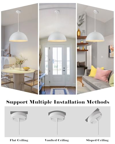 White Dome Pendant Light 1 Pack