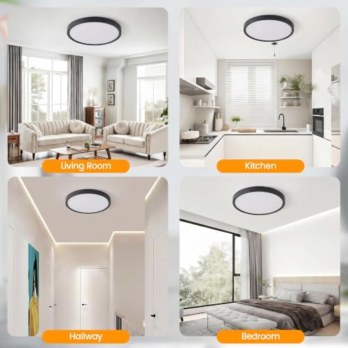 4 Pack 10 Inch Flush Mount LED Ceiling Light Fixture (4 Count)