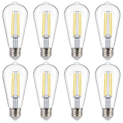 Dusk to Dawn Outdoor Sensor ST19 LED Edison Bulb (8 Count)