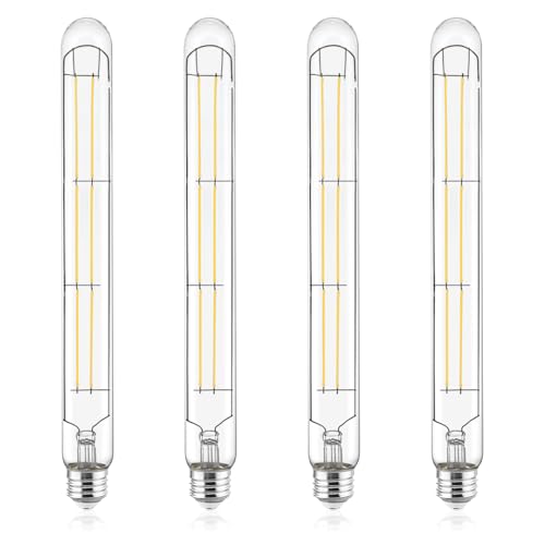 Vintage T9 Long LED Tube Light Bulbs 60W Equivalent (4 Count)