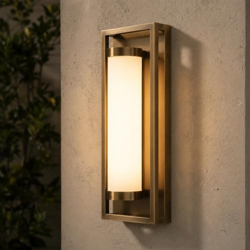 Modern LED Dusk to Dawn Outdoor Wall Sconce