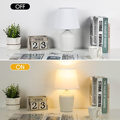 11.8’’ Small Table Lamps Set of 2 for Bedroom Kid’s Room Home Office (2 Count)