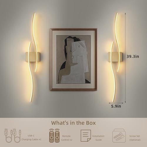 Wireless Wall Sconces Set of Two (2 Count)