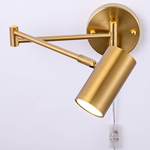 Gold Plug in Wall Sconces Set of 2 (2 Count)