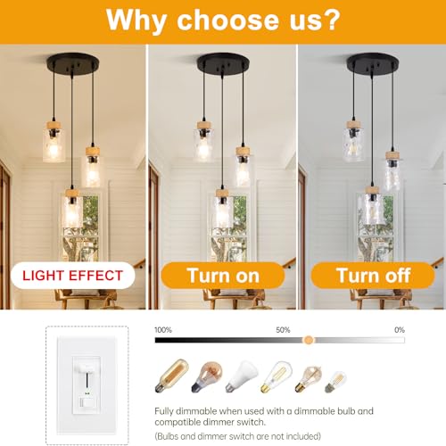 3 Light Pendant Light Fixtures