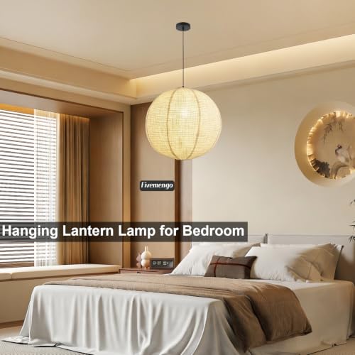 Linen Pendant Light Kit Lantern Pendant Light