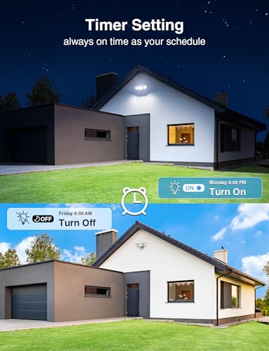 100W Smart Outdoor Security Lights with Motion Sensor