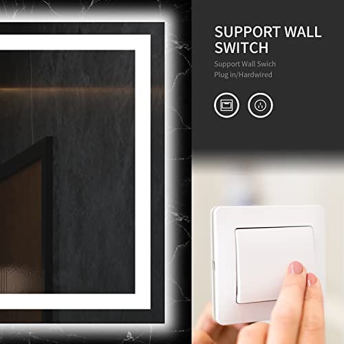 60"X28" LED Bathroom Mirror with Light
