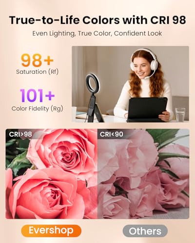 Ring Light for Laptop Desk Clip On