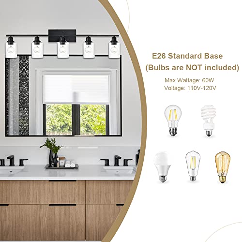 5 Light Modern Bathroom Lighting Fixtures
