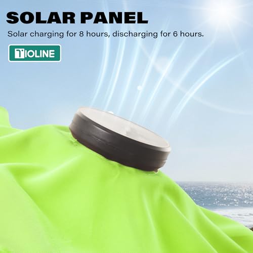 9' Patio Umbrella with lights Outdoor Umbrella Patio for deck lime