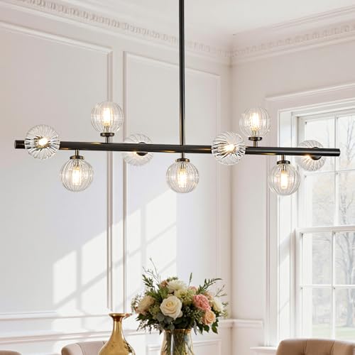 Mid Century Modern Glass Globe Sputnik Chandelier