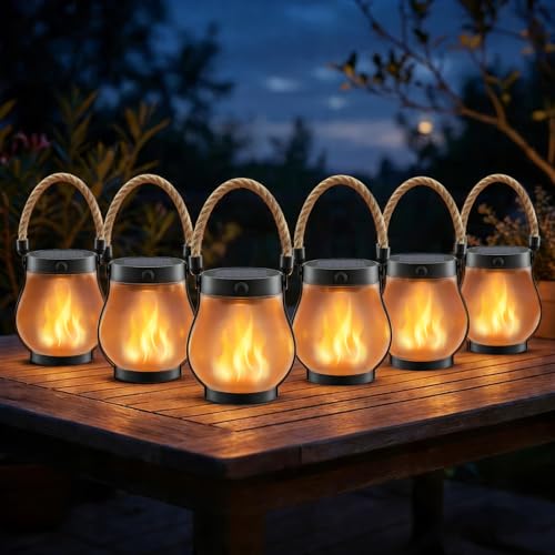 Solar Lanterns Outdoor Waterproof 6 (6 Count)