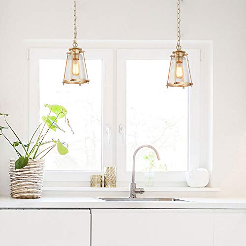 Gold Pendant Lighting for Kitchen Island