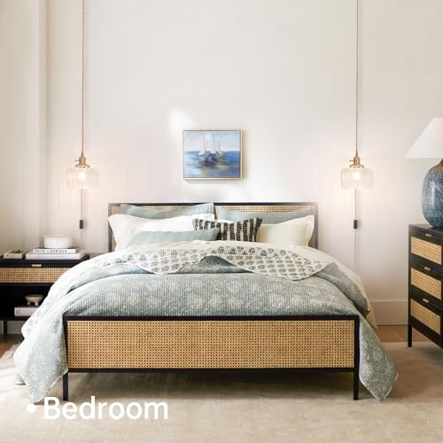 Plug in Pendant Light Hanging Light Fixtures with Plugin Cord On