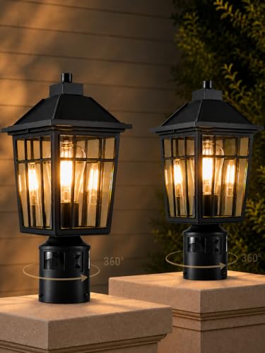 360°Motion Sensor Outdoor Post Light (2 Count)