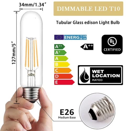 Edison Bulbs E26 Led Bulb 6W Dimmable (9 Count)