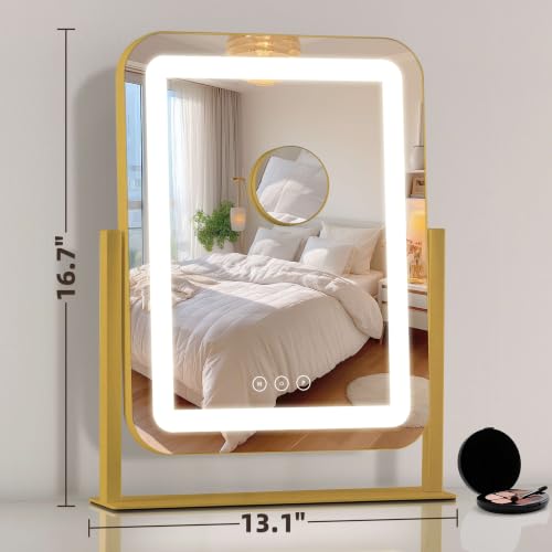 13.1"×16.7" Vanity Mirror with Lights