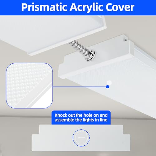 4FT 7" W LED Wraparound Light with 3 Wattages (4 Count)