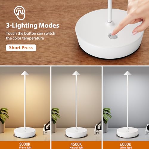 2Pack Rechargeable Cordless Table Lamp (2 Count)